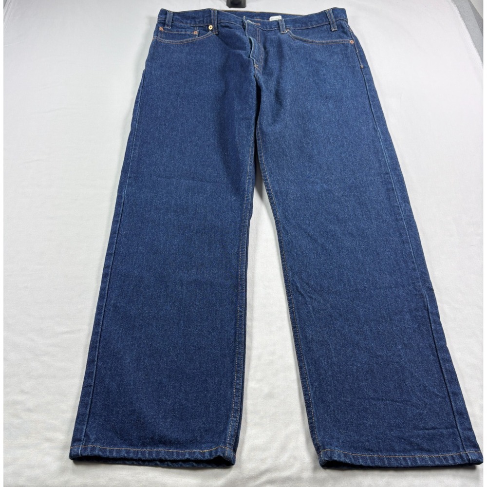 Vintage 90s Levis 505 Jeans Mens 38x30 Blue Straight Leg Denim Workwear Casual